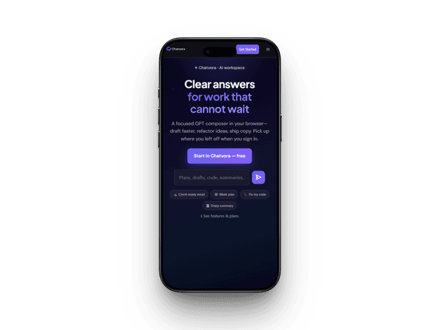 Chatvora mobiel